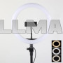 Кольцевая LED лампа на штативе RING высота 2м, диаметр лампы 26см, для блогера